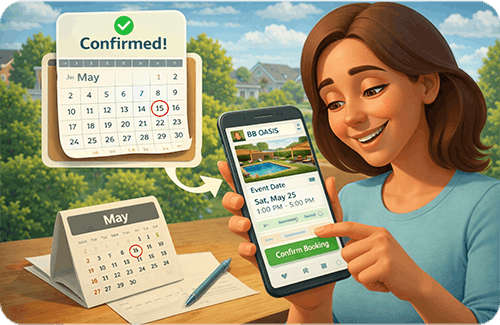 Planning and booking event